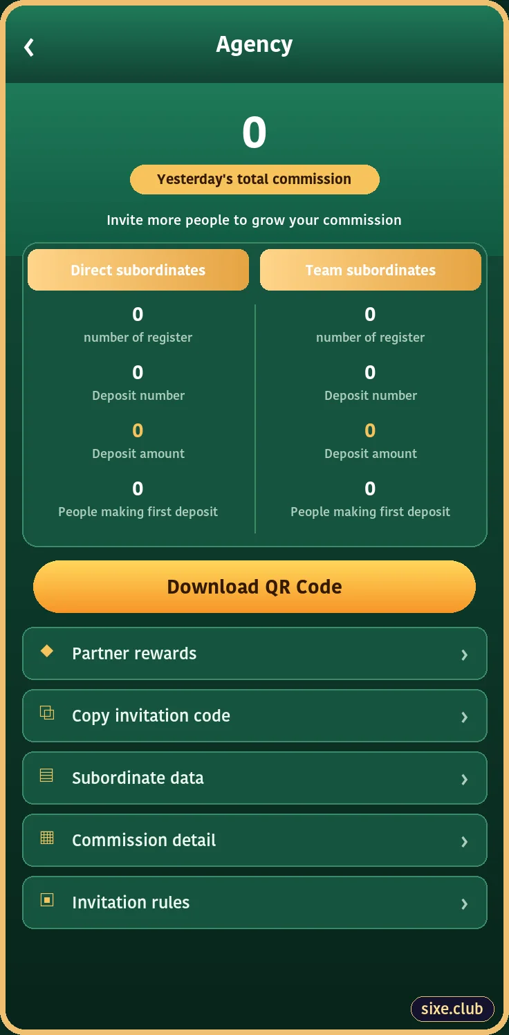 6E Club customer service screen